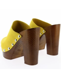 Sandro Rosi Mules à Talon Femme 7551 Cuir Jaune 13 Sandro Rosi Mules à Talon Femme 7551 Cuir Jaune -Hylton Magasin 7551 giallo 4