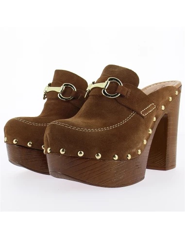 Sandro Rosi Mules à Talon Femme 8422 Cuir Marron 4 Sandro Rosi Mules à Talon Femme 8422 Cuir Marron – Image 2