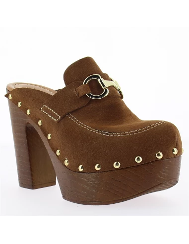 Sandro Rosi Mules à Talon Femme 8422 Cuir Marron 5 Sandro Rosi Mules à Talon Femme 8422 Cuir Marron – Image 3