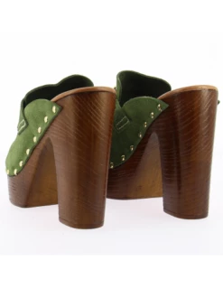 Sandro Rosi Mules à Talon Femme 8422 Cuir Vert 8 Sandro Rosi Mules à Talon Femme 8422 Cuir Vert -Hylton Magasin 8422 verde 2