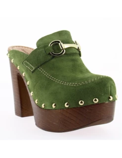 Sandro Rosi Mules à Talon Femme 8422 Cuir Vert 9 Sandro Rosi Mules à Talon Femme 8422 Cuir Vert -Hylton Magasin 8422 verde 3