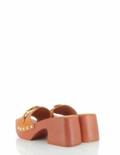 Sandro Rosi Mules à Talon Femme 8647 Cuir Orange -Hylton Magasin 8647 arancio sandro rosi 2