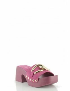 Sandro Rosi Mules à Talon Femme 8647 Cuir Fuchsia -Hylton Magasin 8647 fuxia sandro rosi 1