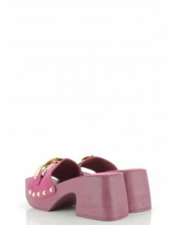 Sandro Rosi Mules à Talon Femme 8647 Cuir Fuchsia -Hylton Magasin 8647 fuxia sandro rosi 2