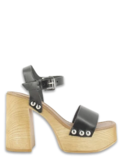 Sandro Rosi Sandales à Talons Femme 8754 Cuir Noir