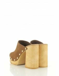 Sandro Rosi Mules à Talon Femme 8758 Cuir Marron -Hylton Magasin 8758 cuoio sandro rosi 2