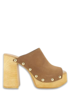 Sandro Rosi Mules Ă Talon Femme 8758 Cuir Marron