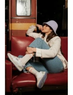 Victoria Baskets De Ville Femme - Blanc/Violet -Hylton Magasin 8800106 91 victoria 3