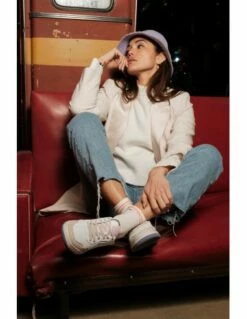 Victoria Baskets De Ville Femme - Blanc/Violet -Hylton Magasin 8800106 91 victoria 5