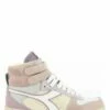 Diadora Sneakers Montantes Femme Magic Basket Mid Icona Cuir Rose/blanc 2 Diadora Sneakers Montantes Femme Magic Basket Mid Icona Cuir Rose/blanc -Hylton Magasin 881621 131 diadora