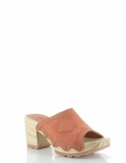 Kickers Sabots à Talons Kick Woodstok Daim Orange Brique 8 Kickers Sabots à Talons Kick Woodstok Daim Orange Brique -Hylton Magasin 895170 173 kickers 1