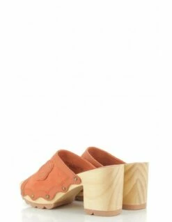 Kickers Sabots à Talons Kick Woodstok Daim Orange Brique 9 Kickers Sabots à Talons Kick Woodstok Daim Orange Brique -Hylton Magasin 895170 173 kickers 2