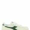 Diadora Sneakers Mixte Game L Low Waxe Cuir Blanc/vert -Hylton Magasin 900000 31 diadora