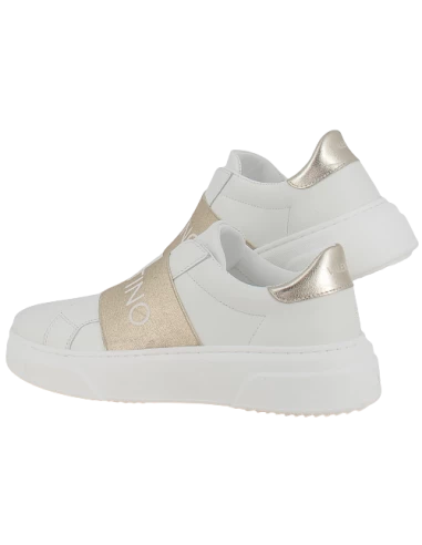 Valentino Baskets De Ville Femme 0690D-WHITE/GOLD Cuir Blanc/doré 6 Valentino Baskets De Ville Femme 0690D-WHITE/GOLD Cuir Blanc/doré – Image 4