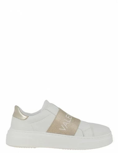 Valentino Baskets De Ville Femme 0690D-WHITE/GOLD Cuir Blanc/doré 3 Valentino Baskets De Ville Femme 0690D-WHITE/GOLD Cuir Blanc/doré