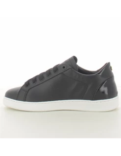 Valentino Baskets De Ville Homme 0714D-550 Cuir Noir -Hylton Magasin 91190714 3