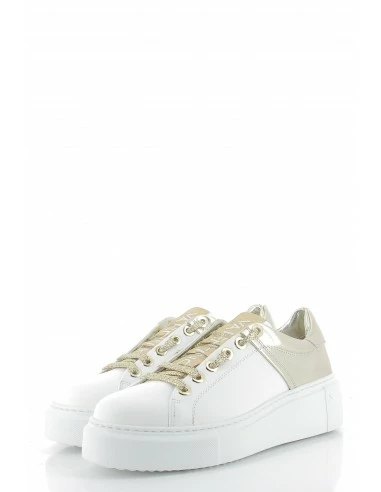 Valentino Baskets Compensées Femme Baraga Summer Cuir Blanc/doré 4 Valentino Baskets Compensées Femme Baraga Summer Cuir Blanc/doré – Image 2