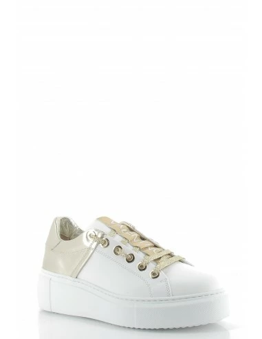 Valentino Baskets Compensées Femme Baraga Summer Cuir Blanc/doré 5 Valentino Baskets Compensées Femme Baraga Summer Cuir Blanc/doré – Image 3