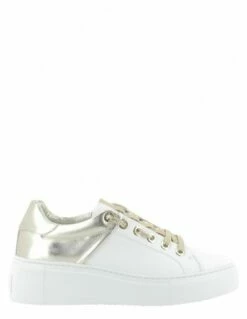 Valentino Baskets Compensées Femme Baraga Summer Cuir Blanc/doré