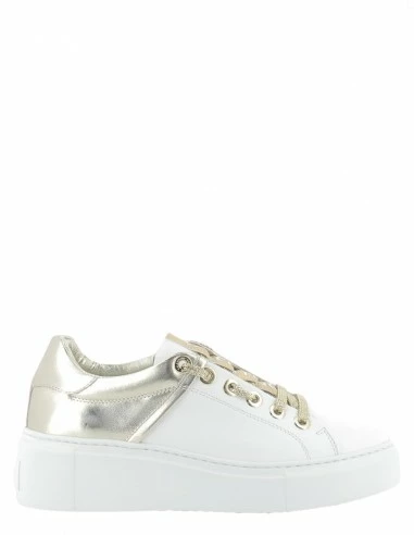 Valentino Baskets Compensées Femme Baraga Summer Cuir Blanc/doré 3 Valentino Baskets Compensées Femme Baraga Summer Cuir Blanc/doré