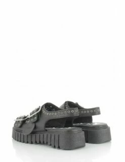 Kickers Sandales Femme Kick Falk Cuir Noir -Hylton Magasin 931531 8 kickers 3