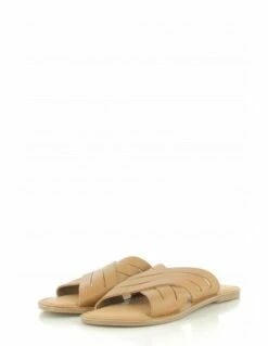 Kickers Mules Femme Kick Day Cuir Marron -Hylton Magasin 931690 114 kickers 2