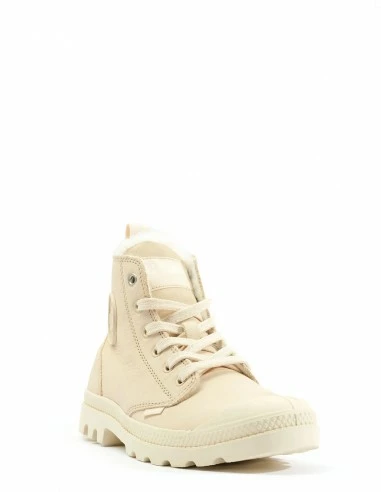 Palladium Baskets Fourrées Femme Pampa Hi Zip Nubuck Blanc Cassé/crème 6 Palladium Baskets Fourrées Femme Pampa Hi Zip Nubuck Blanc Cassé/crème – Image 4