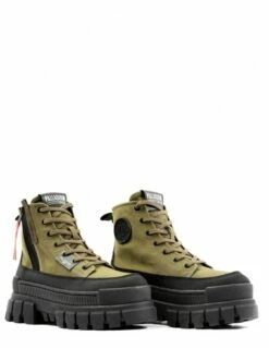 Palladium Boots Compensées Femme Revolt Boot Zip Tx Kaki -Hylton Magasin 98860 325 m palladium 1