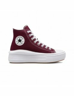 Converse Sneakers Compensées Montantes Femme Ctas Move Hi Bordeaux -Hylton Magasin a02430c converse 2