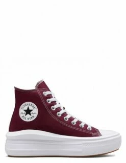 Converse Sneakers Compensées Montantes Femme Ctas Move Hi Bordeaux
