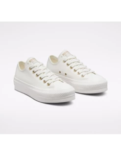 Converse Sneakers Compensées Basses Femme Lift Ox Simili Cuir Blanc 10 Converse Sneakers Compensées Basses Femme Lift Ox Simili Cuir Blanc -Hylton Magasin a02610c 103 converse 2