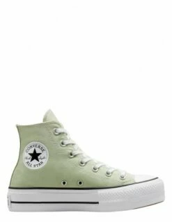 Converse Sneakers Compensées Femme Ctas Lift Hi Vert