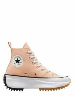 Converse Sneakers Compensées Femme Run Star Hike Hi Rose-Saumon