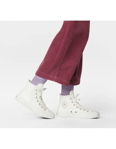 Converse Sneakers Montantes Femme Ctas Hi Vintage Similicuir Blanc 8 Converse Sneakers Montantes Femme Ctas Hi Vintage Similicuir Blanc – Image 6