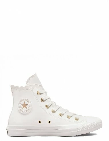 Converse Sneakers Montantes Femme Ctas Hi Vintage Similicuir Blanc 3 Converse Sneakers Montantes Femme Ctas Hi Vintage Similicuir Blanc