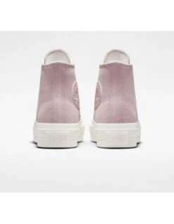 Converse Sneakers Compensées Montantes Femme Ctas Lift Hi Stone Cuir Rose -Hylton Magasin a03728c converse 3