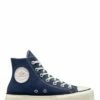 Converse Sneakers Compensées Montantes Femme Ctas Lift Hi Bleu Blanc Rose -Hylton Magasin a03821c converse