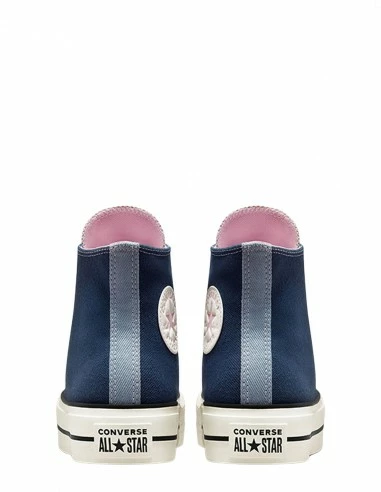 Converse Sneakers Compensées Montantes Femme Ctas Lift Hi Bleu Blanc Rose 6 Converse Sneakers Compensées Montantes Femme Ctas Lift Hi Bleu Blanc Rose – Image 4