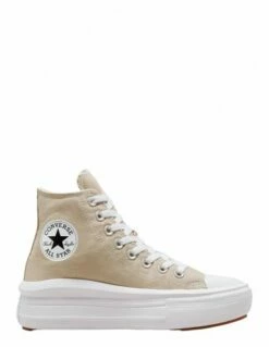 Converse Sneakers Compensées Montantes Femme Ctas Move Hi Beige