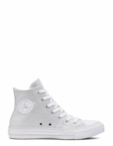Converse Sneakers Montantes Femme Ctas Hi Gris/blanc 3 Converse Sneakers Montantes Femme Ctas Hi Gris/blanc