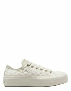 Converse Sneakers Compensées Femme Ctas Lift Ox Blanc