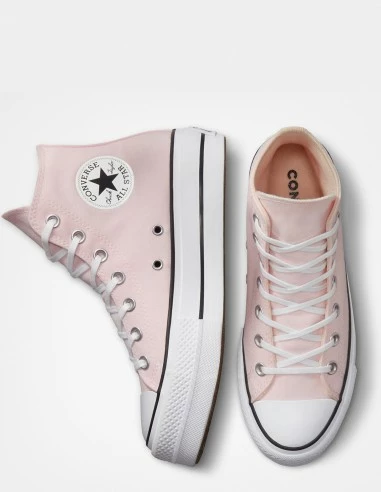 Converse Sneakers Compensées Montantes Femme Ctas Lift Hi Rose Pale 4 Converse Sneakers Compensées Montantes Femme Ctas Lift Hi Rose Pale – Image 2