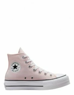 Converse Sneakers Compensées Montantes Femme Ctas Lift Hi Rose Pale