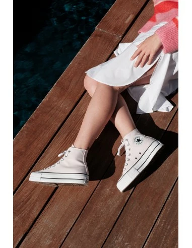 Converse Sneakers Compensées Montantes Femme Ctas Lift Hi Rose Pale 8 Converse Sneakers Compensées Montantes Femme Ctas Lift Hi Rose Pale – Image 6