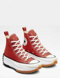 Converse Sneakers Compensées Montantes Femme Run Star Hike Hi Rouge/blanc -Hylton Magasin a05136c converse 2