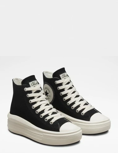 Converse Sneakers Compensées Montantes Femme Ctas Move Hi Noir Blanc 5 Converse Sneakers Compensées Montantes Femme Ctas Move Hi Noir Blanc – Image 3
