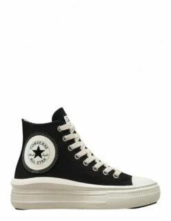 Converse Sneakers Compensées Montantes Femme Ctas Move Hi Noir Blanc