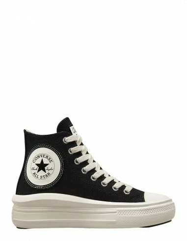 Converse Sneakers Compensées Montantes Femme Ctas Move Hi Noir Blanc 3 Converse Sneakers Compensées Montantes Femme Ctas Move Hi Noir Blanc