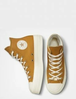 Converse Sneakers Compensées Montantes Femme Ctas Lift Hi Miel -Hylton Magasin a05197c converse 1