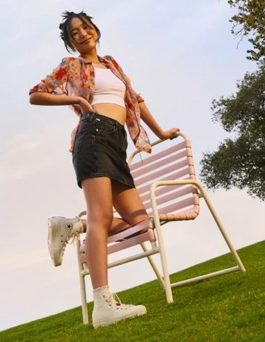 Converse Sneakers Compensées Femme Ctas Lift Hi Blanc 9 Converse Sneakers Compensées Femme Ctas Lift Hi Blanc – Image 7